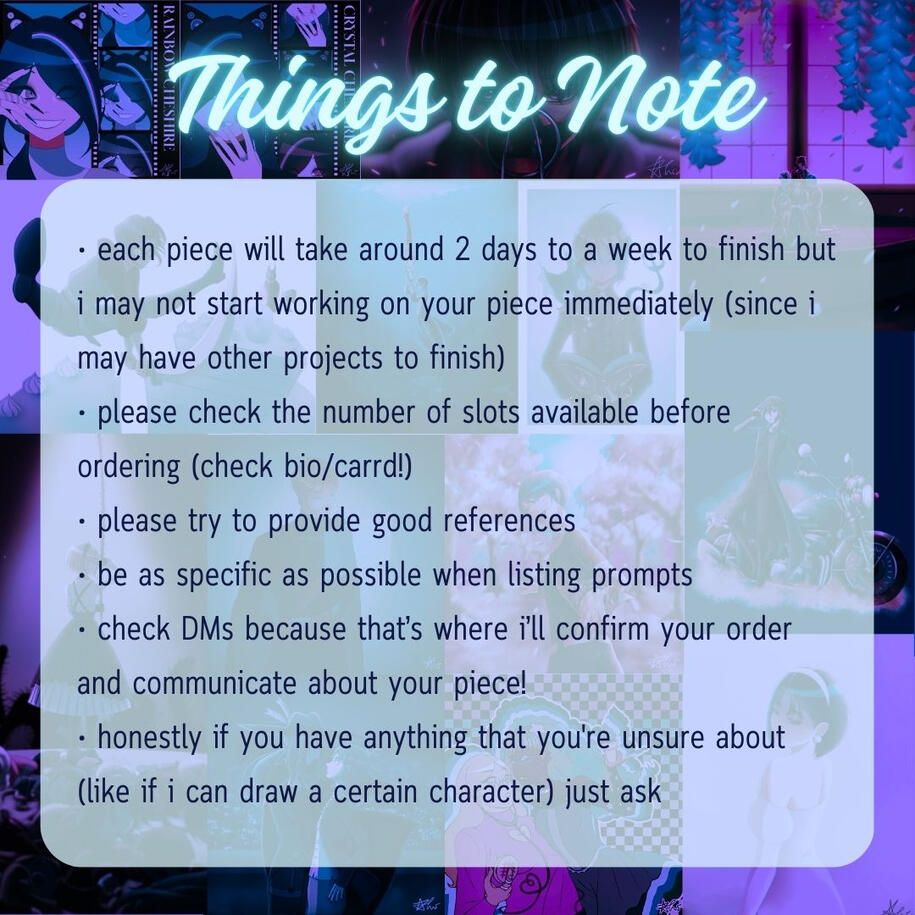things to note things to note
